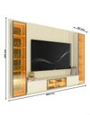 Ver imagem 5 de Conjunto Home Modulo Suspenso c/ Torres LED Nanda 3060 mm Cor:Off-White