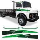 Ver imagem 1 de Adesivo Faixa Lateral Mercedes Mb 1113 1313 1513 Verde Teu Adesivo