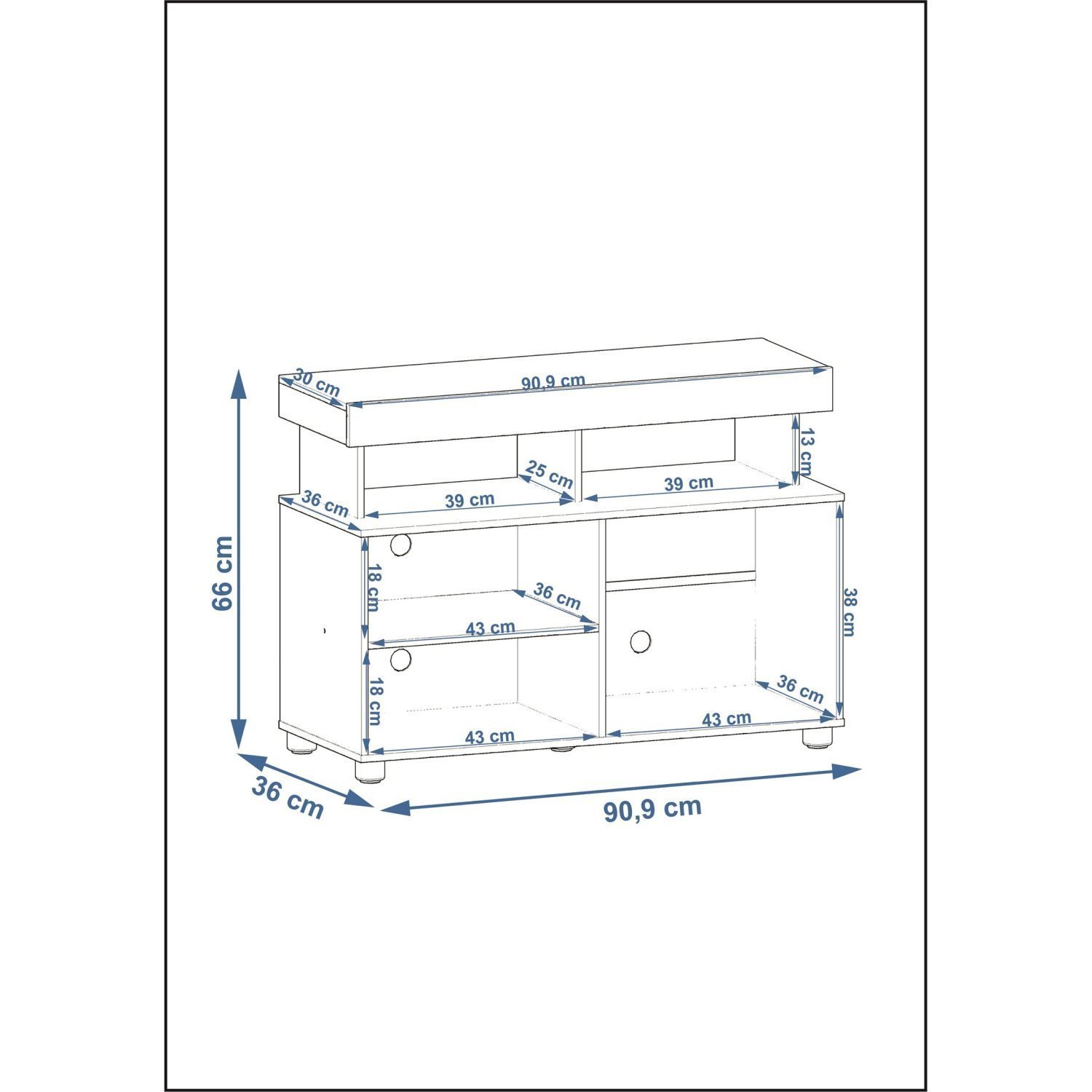 Rack para TV até 32 Polegadas Slim Permobili - 3
