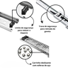 Corrediça Gaveta Trilho Telescópico 45cm Par 35kg Hafele:ZINCADA - 2