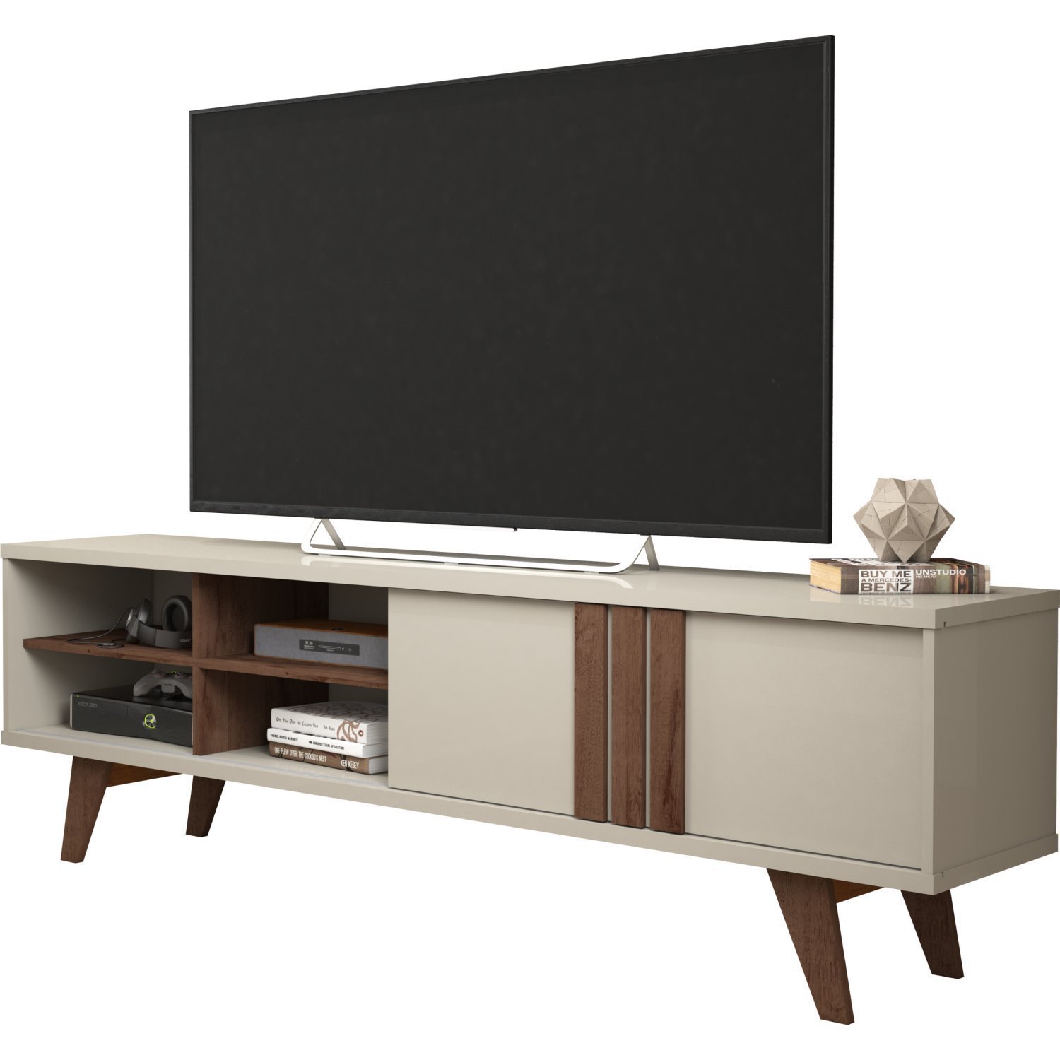 Rack Bancada para TV até 60 Polegadas Linhares Espresso Móveis - 2