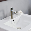 Ver imagem 4 de Torneira Banheiro Bica Baixa Lavabo Lavatório Aço Escovado Fc-62