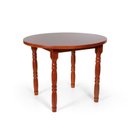 Ver imagem 1 de Mesa Dalas Redonda Tampo Mdf 30Mm Imbuia 