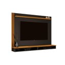 Ver imagem 1 de Painel DAV 1,40m Para TV Até 55'' Tampo em MDF Com Bordas Laqueadas e Acabamento Ripado e Nichos Por