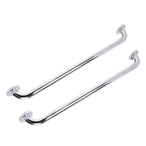 Alça Barra de Apoio Aço Inox Kit 2 Uni Suporte 70cm Box Banheiro Acessibilidade Gestante Idoso