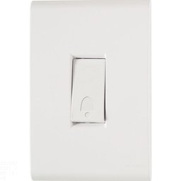 Conjunto 4x2 com 1 Pulsador Campainha Tramontina Liz 10 a 250 V Branco Tramontina - 1