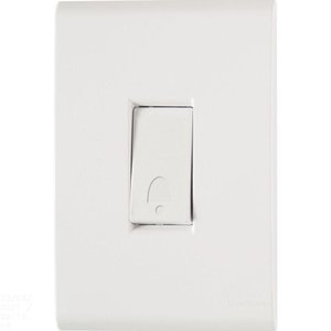 Conjunto 4x2 com 1 Pulsador Campainha Tramontina Liz 10 a 250 V Branco Tramontina