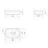 Cuba Sobrepor Oval 50cm Branco L.24050.17 - 5