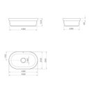 Ver imagem 5 de Cuba Sobrepor Oval 50cm Branco L.24050.17