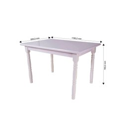 Mesa Dalas 118X83Cm Tampo Mdf 30Mm  - 2