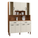 Ver imagem 1 de Armário Kit de Cozinha S 8P Golden Nogueira Off White