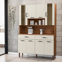 Ver imagem 4 de Armário Kit de Cozinha S 8P Golden Nogueira Off White