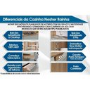 Ver imagem 6 de Balcão de Cozinha Modulado Rainha 1 Porta C/tampo 40cm Nature/verde - Nesher