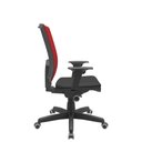 Ver imagem 2 de Cadeira Office Brizza Tela Vermelha Assento Aero Preto Autocompensador Base Standard 120cm - 63704