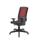 Ver imagem 3 de Cadeira Office Brizza Tela Vermelha Assento Aero Preto Autocompensador Base Standard 120cm - 63704