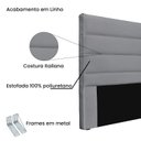 Ver imagem 4 de Cabeceira Queen 160cm Linho La Italiana Cinza