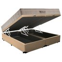 Ver imagem 4 de Cama Box Baú Queen Sintético Bipartido + Colchão Ortobom Airtech Molas Ensacadas 65x158x198 Cor: