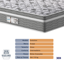 Ver imagem 2 de Cama Box Baú Marrom e Colchão Evolution Molas Ensacadas Viúvo Probel