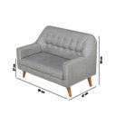 Ver imagem 7 de Sofá Infantil Montessori 2 Lugares Linho Comfort Casatema MadeiraOriginals