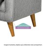 Sofá Infantil Montessori 2 Lugares Linho Comfort Casatema MadeiraOriginals - 2