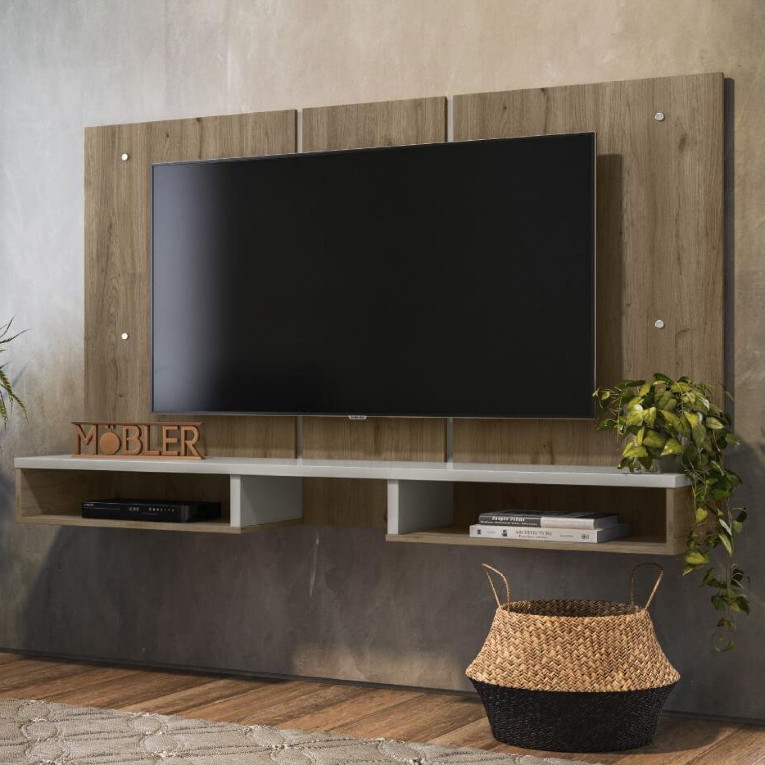 Painel para TV Suspenso Seul até 60 Polegadas Mobler - 1