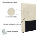 Ver imagem 4 de Cabeceira Casal 140cm Linho Ravenna