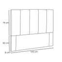 Ver imagem 3 de Cabeceira Casal 140cm Linho Ravenna