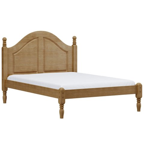 Cama Casal 140cm com Cabeceira Pé Madeira Eduarda Freijó F07 - Mpozenato