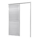 Ver imagem 1 de Porta de Correr Alumínio Branco Parede 1 Folha Veneziana Fechada Maxx