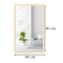 Ver imagem 3 de Espelho Decorativo 90x60cm com LED Branco Quente Ponto Decor