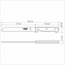 Ver imagem 2 de Faca para Pão Tramontina Polywood com Lâmina em Aço Inox e Cabo de Madeira Vermelho 7" Tramontina