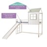 Cama Alta Infantil Cabana Family com Escorregador Casatema MadeiraOriginals - 4