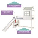 Ver imagem 4 de Cama Alta Infantil Cabana Family com Escorregador e Estante Casatema MadeiraOriginals
