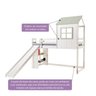 Cama Alta Infantil Cabana Family com Escorregador e Estante Casatema MadeiraOriginals - 5