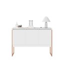 Ver imagem 4 de Buffet Aparador com 3 Portas Miami Branco Cobre