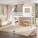 Ver imagem 1 de Cama Alta Infantil Cabana Family com Estante Casatema MadeiraOriginals