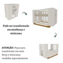 Ver imagem 5 de Berço Mini Cama em MDF Grade Fixa Neo
