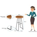 Ver imagem 2 de Jogo Mesa Bistrô 2 Banquetas Alta Bar Cozinha Balcão - ÉdeCasaMóveis                                                                           