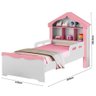 Cama Casinha Solteiro Rainha Planet Baby Cor: Branco E Rosa - 2