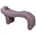 Ver imagem 5 de Maca Estofada para Clínica de Estética Facial com Capitonê Andressa Lilas Veludo Speciale Home