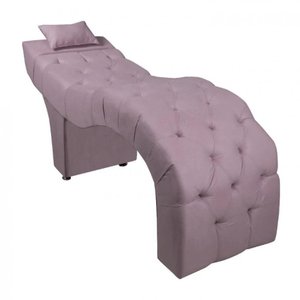 Maca Estofada para Clínica de Estética Facial com Capitonê Andressa Lilas Veludo Speciale Home