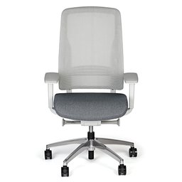 Cadeira Presidente Marelli Around 2756b Mescla Cinza com Base Polida - 1