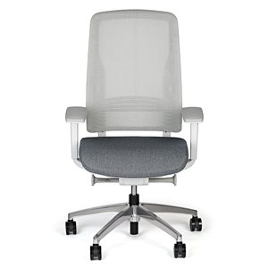 Cadeira Presidente Marelli Around 2756b Mescla Cinza com Base Polida