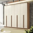 Ver imagem 1 de Guarda Roupa Casal 8 Portas 6 Gavetas 100% MDF Fernanda