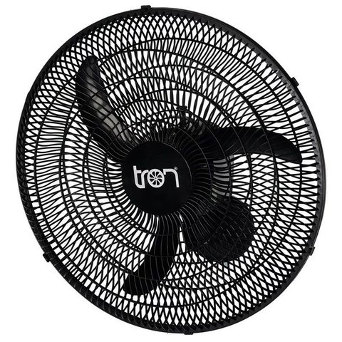 Ventilador Oscilante Parede 60cm Bivolt Pp At Preto 200 Watts Tron