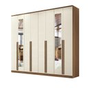 Ver imagem 3 de Guarda Roupa Casal 8 Portas 6 Gavetas 100%MDF Fernanda com Espelhos