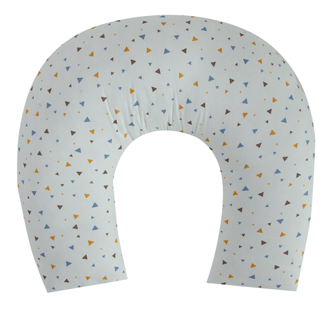 Almofada Amamentação Bebê 100% Algodão Percal 200 Fios Moderninhos:triangles