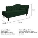 Ver imagem 3 de Kit Diva Recamier Diana 185cm Lado Esquerdo e 01 Poltrona Classic Suede - Doce Sonho Móveis RECAMIER
