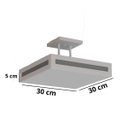 Ver imagem 4 de Luminária Plafon Rebatedor Luz Indireta com Acrílico30cm Branco Rl