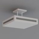 Ver imagem 2 de Luminária Plafon Rebatedor Luz Indireta com Acrílico30cm Branco Rl